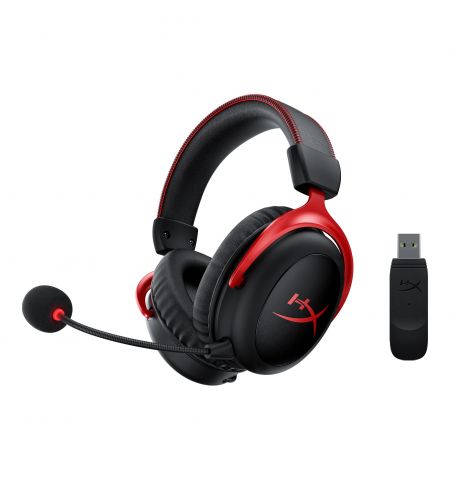 Casti HyperX Cloud II Wireless, Black/Red, [HHSC2X-BA-RD/G]