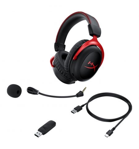 Casti HyperX Cloud II Wireless, Black/Red, [HHSC2X-BA-RD/G]