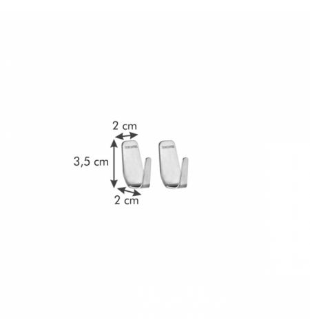 420843 Cirlige adezive inox Presto, 2 buc, mici