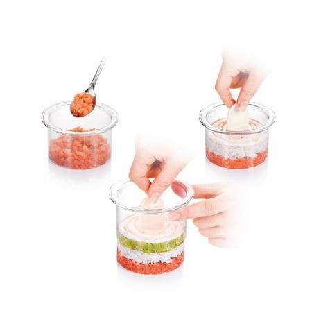 422210 Set forme pentru modelare,  PRESTO FoodStyle, rotund, 3 buc