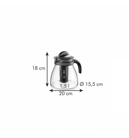 647110.20 Ceainic MONTE CARLO 1.5 l, cu infuzor, rosu 647110.20 Ceainic MONTE CARLO 1.5 l, cu infuzor, rosu