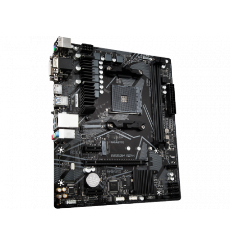 MB GIGABYTE B550M S2H, Socket AM4, AMD A550, Dual 2xDDR4-5100, APU AMD graphics, VGA, DVI, HDMI, 1xPCIe 4.0 X16, 4xSATA3, RAID, 1xNVMe PCIe 4.0/3.0 M. MB GIGABYTE B550M S2H, Socket AM4, AMD A550, Dual 2xDDR4-5100, APU AMD graphics, VGA, DVI, HDMI, 1xPCIe 4.0 X16, 4xSATA3, RAID, 1xNVMe PCIe 4.0/3.0 M.
