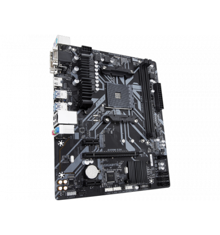 MB GIGABYTE B450M S2H, Socket AM4, AMD B450, Dual 2xDDR4-3200, APU AMD graphics, VGA, DVI, HDMI, 1xPCIe X16, 4xSATA3, RAID, 1xM.2, 2xPCIe X1, ALC887 H MB GIGABYTE B450M S2H, Socket AM4, AMD B450, Dual 2xDDR4-3200, APU AMD graphics, VGA, DVI, HDMI, 1xPCIe X16, 4xSATA3, RAID, 1xM.2, 2xPCIe X1, ALC887 H