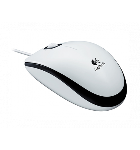 Logitech M100 White Optical Mouse, USB, Retail