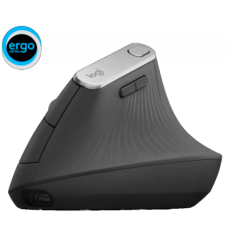 Logitech Wireless Mouse MX Vertical Advanced Ergonomic Graphite,  2.4, GHz and Bluetooth, 4 Customizable buttons, Precision wheel, Rechargeable Li-Po Logitech Wireless Mouse MX Vertical Advanced Ergonomic Graphite,  2.4, GHz and Bluetooth, 4 Customizable buttons, Precision wheel, Rechargeable Li-Po