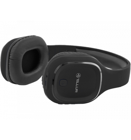 Casti Bluetooth, Over-ear, Pulse, Microfon, Timp de joc muzical p?n? la 8h,  Tellur Black  TLL511271