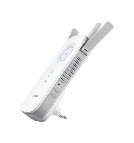 TP-LINK RE450 AC1750 Dual Band Wireless Wall Plugged Range Extender, Qualcomm, 1300Mbps at 5Ghz + 450Mbps at 2.4Ghz, 802.11ac/a/b/g/n, 1 10/100/1000M TP-LINK RE450 AC1750 Dual Band Wireless Wall Plugged Range Extender, Qualcomm, 1300Mbps at 5Ghz + 450Mbps at 2.4Ghz, 802.11ac/a/b/g/n, 1 10/100/1000M