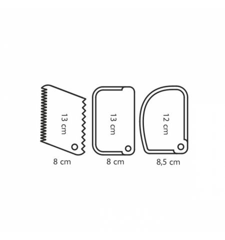 630300 Set spatule cofetarie 3 buc, Delicia