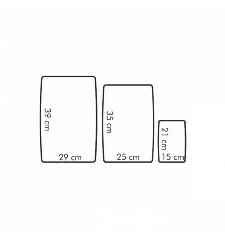 378878 Set tocatoare flexibile din plastic, 3 buc