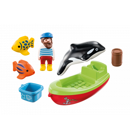 PM70183 Fisherman with Boat