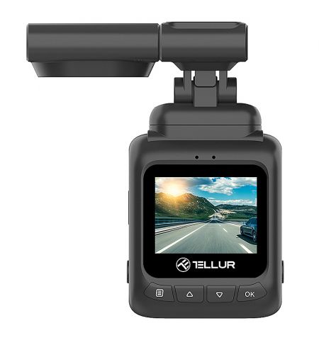 Car Video Recorder Tellur Dash Patrol DC2, FullHD 1080P, GPS, Black  TLL711002