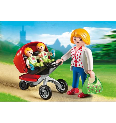 PM5573 Mother with twin stroller PM5573 Mother with twin stroller