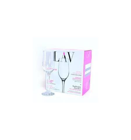 Set pahare sticla pentru sampanie 195 ml 6PC LV-NEV539F LAV