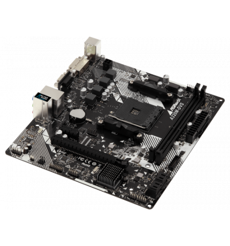 MB ASRock A320M-DVS R4.0, Socket AM4, AMD A320, CPU up 105W, Dual 2xDDR4-3200, APU AMD graphics, VGA, DVI, 1xPCIe 3.0 X16, 1xPCIe 2.0 X1, 4xSATA3,  1x MB ASRock A320M-DVS R4.0, Socket AM4, AMD A320, CPU up 105W, Dual 2xDDR4-3200, APU AMD graphics, VGA, DVI, 1xPCIe 3.0 X16, 1xPCIe 2.0 X1, 4xSATA3,  1x