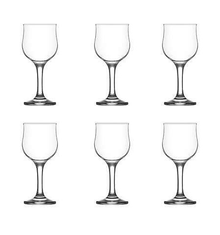 Set pahare sticla Vin Alb 200ml 6PC (LV-NEV533F) LAV