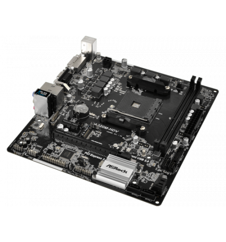 MB ASRock A320M-HDV, Socket AM4, AMD A320, CPU up 105W, Dual 2xDDR4-3200, APU AMD graphics, VGA, DVI, HDMI, 1xPCIe 3.0 X16, 1xPCIe 2.0 X1, 4xSATA3,  1 MB ASRock A320M-HDV, Socket AM4, AMD A320, CPU up 105W, Dual 2xDDR4-3200, APU AMD graphics, VGA, DVI, HDMI, 1xPCIe 3.0 X16, 1xPCIe 2.0 X1, 4xSATA3,  1