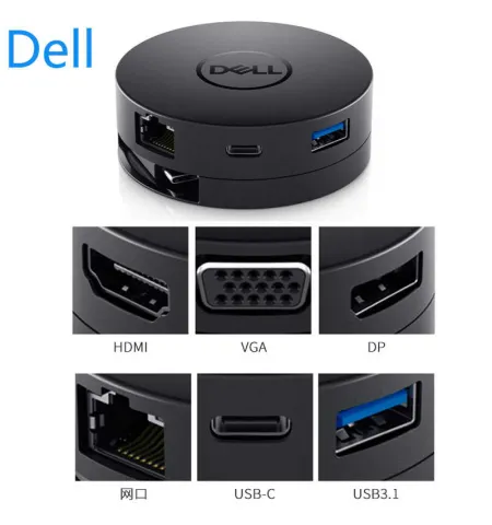 Dell Adapter - DA300 USB-C to HDMI/DP/VGA/Ethernet/USB-C/USB-A DA300