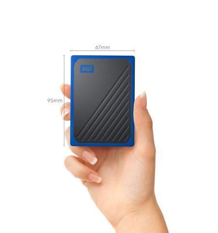 2.5" External SSD 1.0TB (USB3.2)  Western Digital My Passport Go Сobalt Portable External Storage, WDBMCG0010BBT-WESN