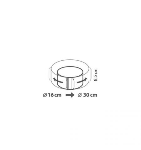 623380 Forma rotunda pentru copt Delicia, ajustabila 623380 Forma rotunda pentru copt Delicia, ajustabila