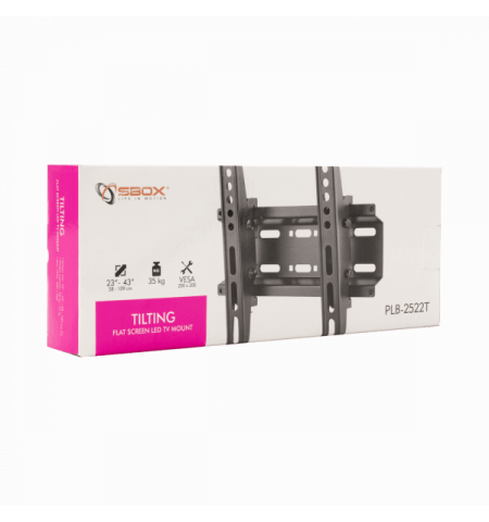 SBOX PLB-2522T Suport TV perete reglabil, 23"-43", Negru SBOX PLB-2522T Suport TV perete reglabil, 23"-43", Negru