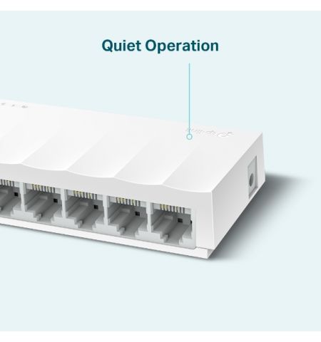 TP-LINK LS1008 8-port Desktop Switch, 8 10/100M RJ45 ports, Plastic case