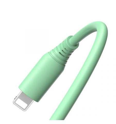 Cable silicone Tellur USB to Lightning, 3A, 1m, green Cable silicone Tellur USB to Lightning, 3A, 1m, green