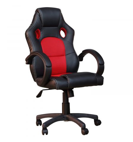 Gaming chair SPACER  SPCH-CHAMP-RED  Black-Red, Synthetic PU + Textil, 120 kg max