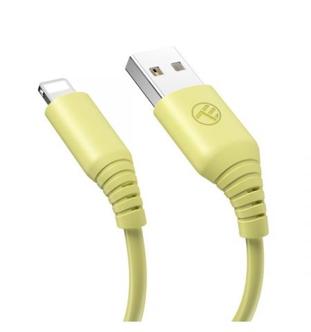Cable silicone Tellur USB to Lightning, 3A, 1m, yellow Cable silicone Tellur USB to Lightning, 3A, 1m, yellow