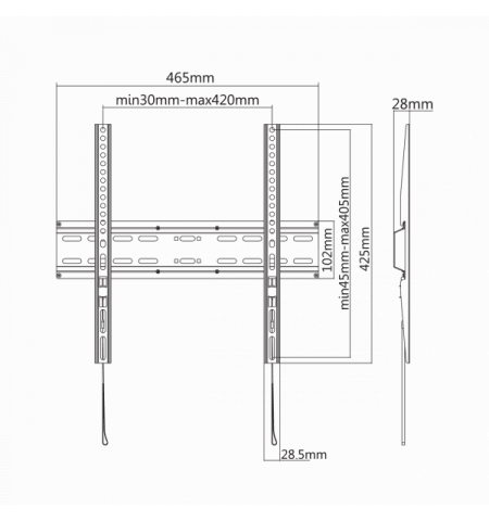 SBOX PLB-2544F Suport TV perete 32''-55'',81 cm - 140 cm, greutate 35 kg SBOX PLB-2544F Suport TV perete 32''-55'',81 cm - 140 cm, greutate 35 kg