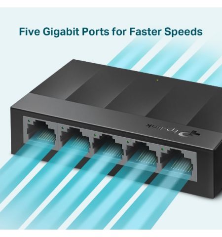 TP-LINK LS1005G 5-port Gigabit Switch, 5 10/100/1000M RJ45 ports, plastic case TP-LINK LS1005G 5-port Gigabit Switch, 5 10/100/1000M RJ45 ports, plastic case