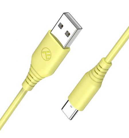 Cable silicone Tellur USB to Type-C, 3A, 1m, yellow Cable silicone Tellur USB to Type-C, 3A, 1m, yellow