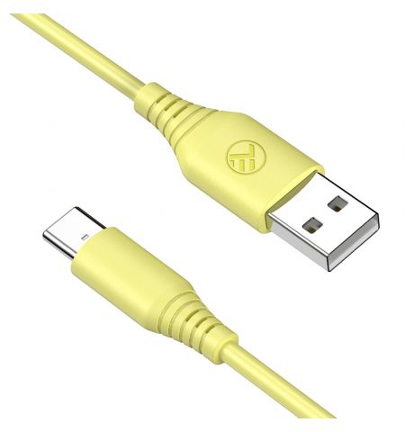 Cable silicone Tellur USB to Type-C, 3A, 1m, yellow Cable silicone Tellur USB to Type-C, 3A, 1m, yellow