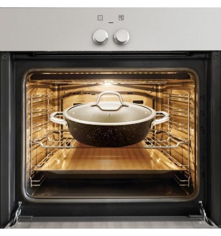 780352 Tigaie adinca cu capac President Stone, 24 cm