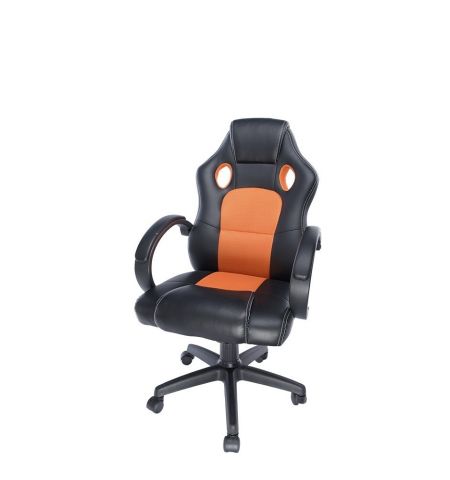 Gaming chair SPACER  SPCH-CHAMP-RNG  Black-Orange, Synthetic PU + Textil, 120 kg max