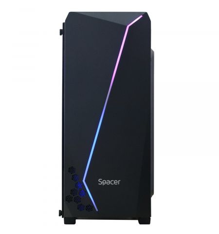 Case SPACER - gaming, Middle Tower, ATX, "FLASH", fara sursa, sticlasecurizata, USB 2.0 x 2, USB 3.0 x 1, PSU shroud, black "SPCS-GC-FLASH" Case SPACER - gaming, Middle Tower, ATX, "FLASH", fara sursa, sticlasecurizata, USB 2.0 x 2, USB 3.0 x 1, PSU shroud, black "SPCS-GC-FLASH"