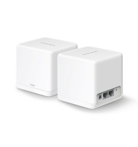 MERCUSYS Halo H30G(2-pack) AC1300 Whole Home Mesh Wi-Fi System,SPEED: 400 Mbps at 2.4 GHz + 867 Mbps at 5 GHz,SPEC: 2? Internal Antennas, 2? Gigabit P MERCUSYS Halo H30G(2-pack) AC1300 Whole Home Mesh Wi-Fi System,SPEED: 400 Mbps at 2.4 GHz + 867 Mbps at 5 GHz,SPEC: 2? Internal Antennas, 2? Gigabit P