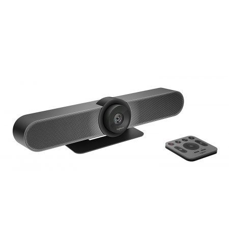 Logitech Video Conferencing System MeetUp, 4K Ultra HD (2160p 30fps),Field of View 120°, 5x HD zoom, Integrated microphone with 3 beamforming elements