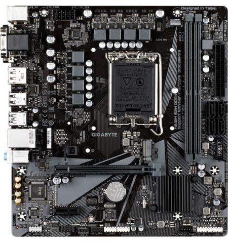 MB GIGABYTE H610M S2H DDR4, Socket 1700, Intel® H610 (12th Gen CPU), 8Phases, Dual 2xDDR4-3200, VGA, DVI, HDMI, DP,  CPU Intel graphics, 1xPCIe X16 4. MB GIGABYTE H610M S2H DDR4, Socket 1700, Intel® H610 (12th Gen CPU), 8Phases, Dual 2xDDR4-3200, VGA, DVI, HDMI, DP,  CPU Intel graphics, 1xPCIe X16 4.