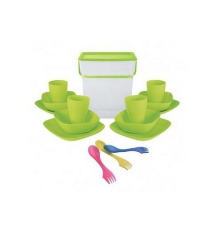 169042 Set vesela din plastic ALEANA 25x18x24 cm