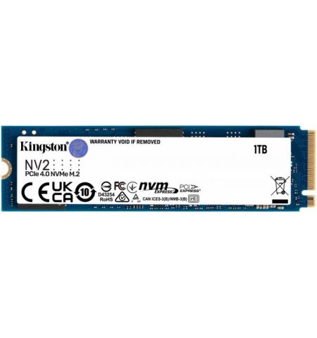 M.2 NVMe SSD 1000GB  Kingston SNV2S, PCIe 4.0 x4 NVMe/ M2 Type 2280 ,up To Read:3500 MB/s, Write:2100 MB/s