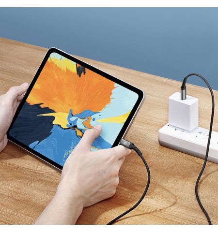 Cablu Tellur Type-C to Type-C,3A, PD60W, 2m, nailon, negru TLL155421 Cablu Tellur Type-C to Type-C,3A, PD60W, 2m, nailon, negru TLL155421