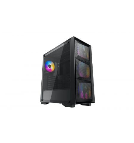 Корпус DEEPCOOL MATREXX 50 MESH 4FS / w/oPSU / Side panel / 4x120mm fans / ATX / Black