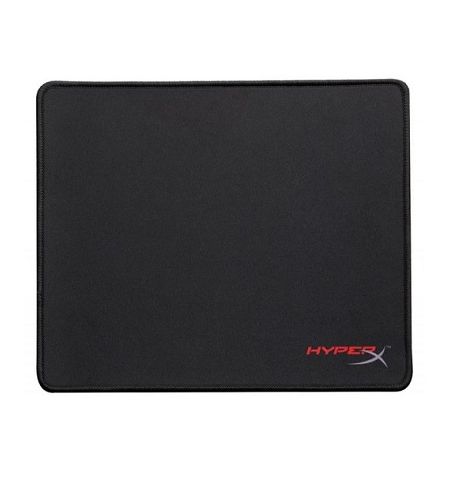 HYPERX FURY S Medium Gaming Mousepad, Natural Rubber, Size 360mm x 300mm x 3.5 mm, Seamless, Stitched edges, Densely woven surface for accurate optical tracking, Compatible with optical or laser mice,  Black