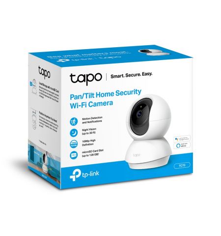 Купольная камера TP-LINK Tapo TC70, White Купольная камера TP-LINK Tapo TC70, White