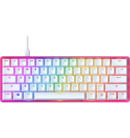 Клавиатура HYPERX Alloy Origins 60 Pink, HX Red key switch [572Y6AA#ACB]