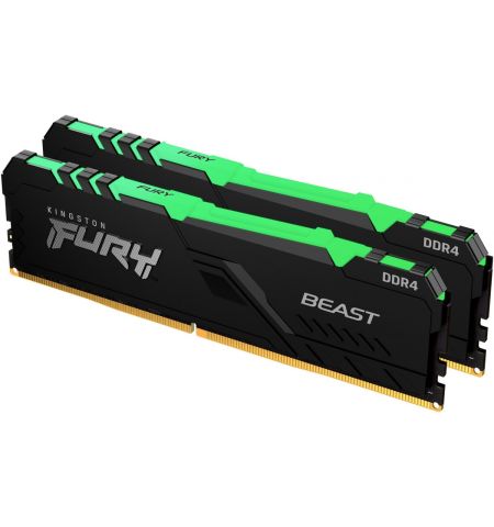 Memorie operativa Kingston FURY® Beast DDR4 RGB DDR4-3600 16GB (Kit of 2*8GB) Memorie operativa Kingston FURY® Beast DDR4 RGB DDR4-3600 16GB (Kit of 2*8GB)