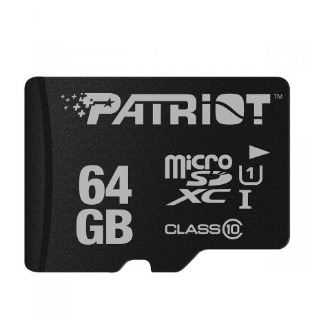 Карта памяти Patriot LX Series microSD + SD adapter / 64GB