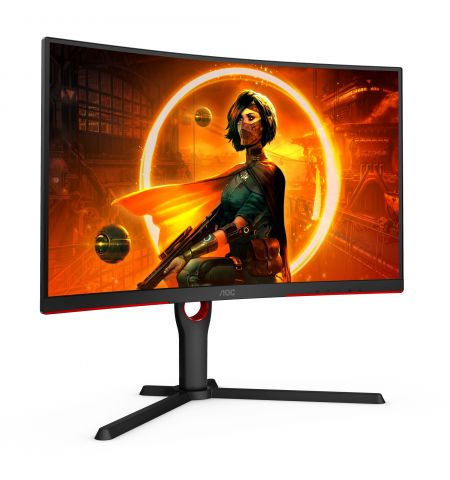 27.0" Gaming Monitor AOC Q27G2S/EU / QHD / Curved / 1ms / 165MHz / Black