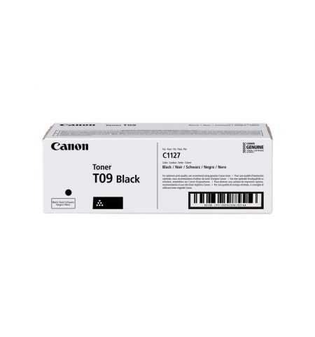 Toner Canon T09 Black EMEA, (7600 pages 5%) for  Canon i-SENSYS X C1127iF; Canon i-SENSYS X C1127i; Canon i-SENSYS X C1127P