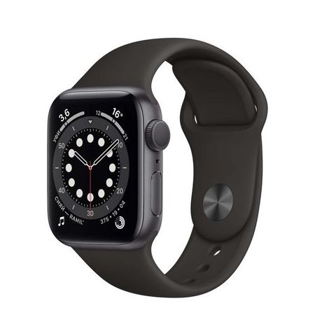 Apple Watch Series 6 40mm M06P3 GPS + LTE Space Gray Aluminum Case with Black Sport Band
